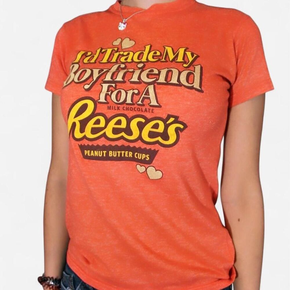 Savvy women's reese's Orange T-shirt